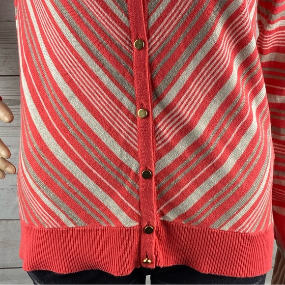7th Avenue Design Studio Cardigan 💕 Glitter Diagonal Stripes - Picture 8 of 12